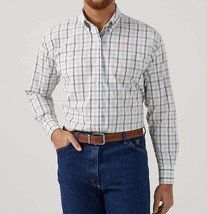 Wrangler george strait plaid shirt size M REG - $1,093.52 MXN