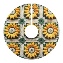 Sunflower Crochet Elegance, Granny Square Design, Radiant Floral Motif. Bring th - £51.33 GBP