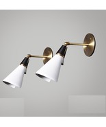 Wall Sconce - Mid Century Sconce - Antique Brass Light - Modern Wall Lam... - £112.48 GBP+