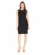 LARK &amp; RO WOMENS MODERN SHEATH DRESS BLACK BRAND NEW ASSORTED SIZES - $11.99