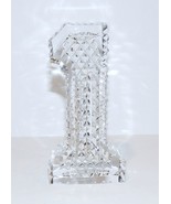 EXQUISITE VINTAGE WATERFORD CRYSTAL #1 NUMBER ONE 5&quot; PAPERWEIGHT/SCULPTURE - £31.28 GBP