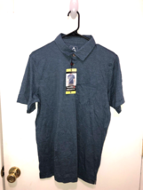 NWT Gerry Short Sleeve Polo Shirt Mens SZ Small Heather Blue Short Sleeve - $5.93