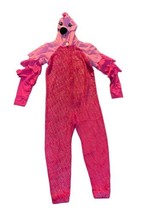 Justice Pink Flamingo Hooded 1 Piece Pajama Girl 14/16 Halloween Costume Cosplay - £11.79 GBP