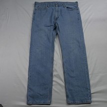 Levi&#39;s 40 x 34 505 Regular Fit Straight Light Stonewash Denim Jeans - £19.76 GBP