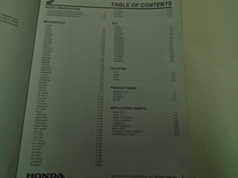 1997 2001 Honda QRG Parts Quick Reference Guide Supplement Manual Used Book - £23.79 GBP