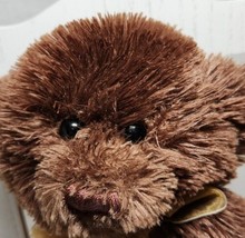 WISHPETS 2002 KAI The Soft Brown Bear With Bow Stuffed Animal Plush Toy  - £10.05 GBP