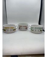 Double Handled Soup/gumbo Bowls Set Of 3 Turtle Soup, Gumbo Oyster 8 x 3... - £43.80 GBP