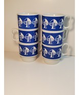 Vintage Ceramic Stackable Coffee Mugs - $22.00