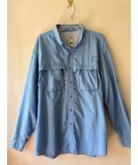 L.L.Bean Sz XL Mens UPF 50 Tropic Wear Shirt Chest Pockets Wrinkle Free ... - $16.99