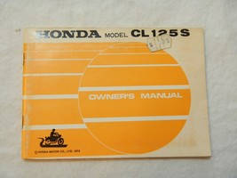 1974 Honda CL125S S1 K1 Owner's manual w/ maintenance info - $42.12