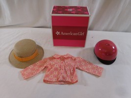American Girl Doll Saige Parade Outfit  Hat &amp; Helmet and Top + Box - £21.82 GBP