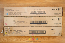 Cosmetic Genuine Xerox CMY Toner Cartridges WorkCentre 7525 7530 7535 7545 7556! - £174.99 GBP