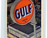 Gulf Oil Company NEW YORK New Jeresy Tourgide Map Rand McNally 1958 - $14.85