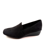 Anne Klein Wendell Black Low Wedge Slip On Loafer Pump - $110.75 CAD