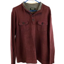 Outdoor Life Mens Shirt Size Large Brick Red Chest Pockets - £11.69 GBP