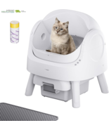 Open-Top Self Cleaning Cat Litter Box, Automatic Cat Litter Box for Mult... - $386.32