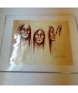 Earl Livermore Signed Native American Print - 16&quot; x 14&quot; Framed - Blackfo... - £51.85 GBP