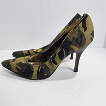 Rampage Womens Shoes Size 6 Nicki Stiletto Heel Pumps Camoflage Vintage - £16.28 GBP