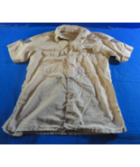 USAF AIR FORCE 1951 KOREAN WAR COTTON SAFARI JACKET MANS TAN TROPICAL 15... - $37.92