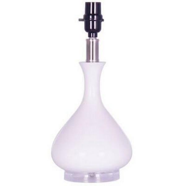 Hampton Bay White and Acrylic Tear Drop Accent Lamp Base - $29.00