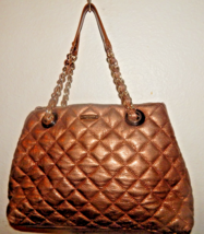 Kate Spade  brown metallic   Handbag Gold Coast Maryanne Quilted Leather - $88.11