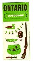 Ontario Outdoors Brochure 1952 Canada Vacationlands Fishing Angling - $17.80