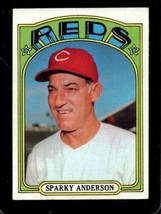 1972 Topps #358 Sparky Anderson Vgex Reds Mg Hof Nicely Centered *X69833 - £7.80 GBP