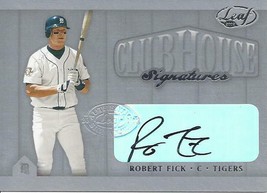 2002 Leaf Clubhouse Signature Silver Robert Fick Tigers 096/100 - £4.72 GBP