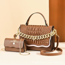   Fashion Small Square Bag Mother Bag Shoulder Slung Mini Chain Portable Small B - $42.00