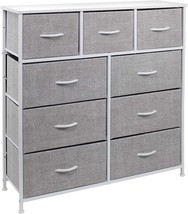 Sorbus Dresser with 9 Drawers - Furniture Storage Chest Tower Unit for Bedroom, - £103.58 GBP