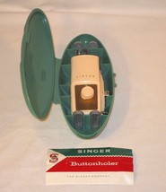Singer 1960's Sewing Machine Buttonholer #489510 w/Case & Manual - $18.99