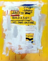 Basquiat Pay für Suppe Aufbauen Ein Fort Giclee Aufdruck Surrealismus Kunst - £330.40 GBP
