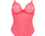 L&#39;AGENT BY AGENT PROVOCATEUR Womens Bodysuit Shiny Sheer Red Size S - $104.16