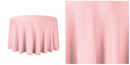 Round 90&quot; Table linens for Wedding, Restaurant &amp; Wholesale - Pink - P01 - £68.76 GBP