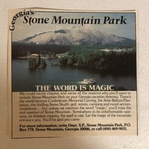 1990s Stone Mountain Park Georgia Vintage Print Ad pa23 - £10.08 GBP