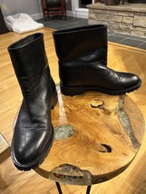 Carmens Black Leather Women&#39;s Combat Boots - $2,182.98 MXN