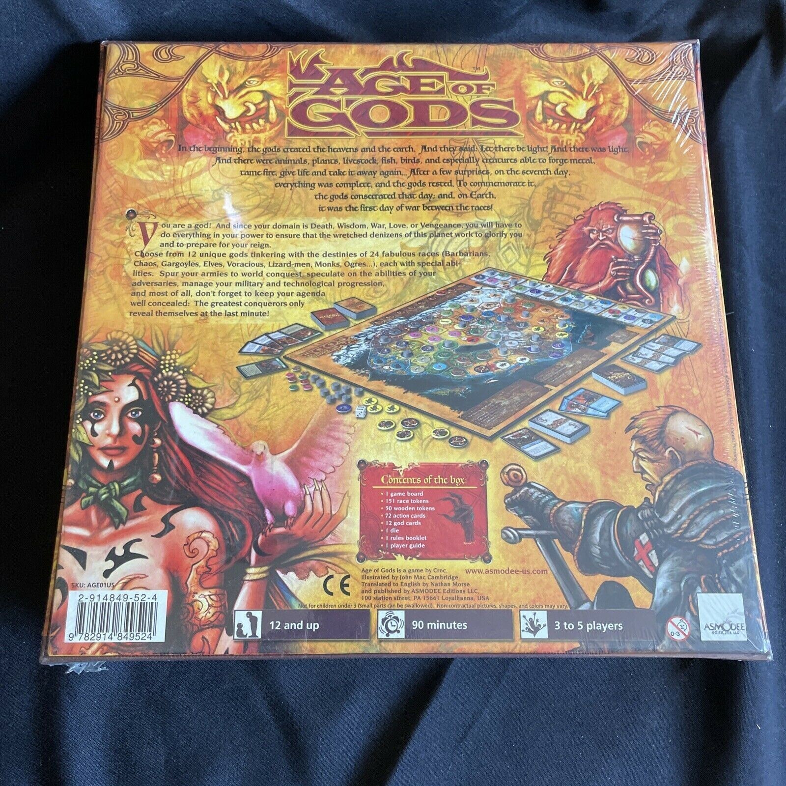Age of Gods Board Game Asmodee Revised Edition NEW Factory Sealed - $25.00