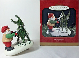 Prize Topiary Clip On Hallmark Christmas Ornament Model QX6675 Santa Trimming - £9.55 GBP