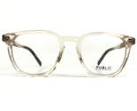 Public Eyeworks Eyeglasses Frames CHARLOTTE-C03 Pink Clear Square 48-19-145 - $51.22
