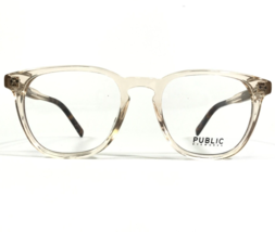 Public Eyeworks Eyeglasses Frames CHARLOTTE-C03 Pink Clear Square 48-19-145 - £40.06 GBP