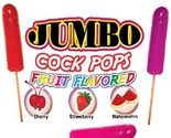 JUMBO FRUIT FLAVORED COCK POPS CHERRY STRAWBERRY WATERMELON 6 CANDY LOLL... - $54.00
