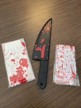 Bloody White 15.5&quot; Gloves and Knee Stockings Halloween &amp; Bloody Butcher ... - £18.61 GBP