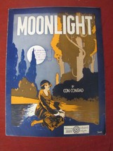 Antique 1900s &quot;Moonlight&quot; Sheet Music #348 - £15.92 GBP