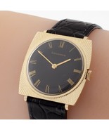 Longines 14k Oro Giallo Uomo Mano-Avvolgimento Orologio W/Cinturino pell... - $2,636.47 CAD