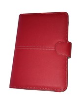 Red Faux Leather Kindle 3 Keyboard Case Cover - $24.99