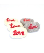 Valentines gift Felted soap bar handmade soap scrub personalized couple ... - $14.40 CAD