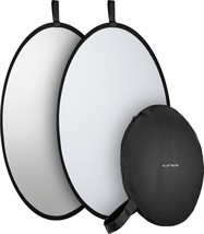 NEW Silver &amp; White 32&quot; 80cm Collapsible Light Reflector Portable Photo Studio - £11.29 GBP