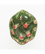 Williams Sonoma Jardin Potager Collection Artichoke Dip Bowl Pink &amp; Green - $16.40 CAD