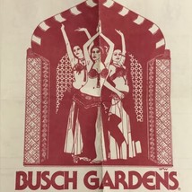 Vintage Busch Gardens Amusement Park Entertainment Schedule 1979 -1980 - $12.95