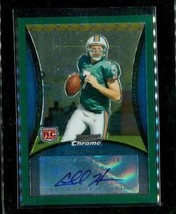 2008 Bowman Chrome Green Refractor BC60 Chad Henne Autograph /150 Miami Dolphins - $14.84